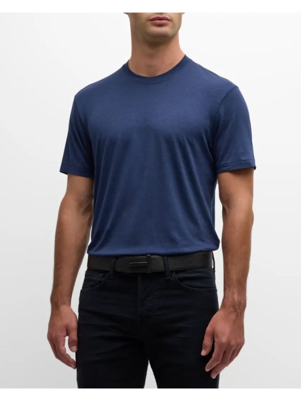 TOM FORD Cotton Crewneck T-shirt Men's XL Sea Blue